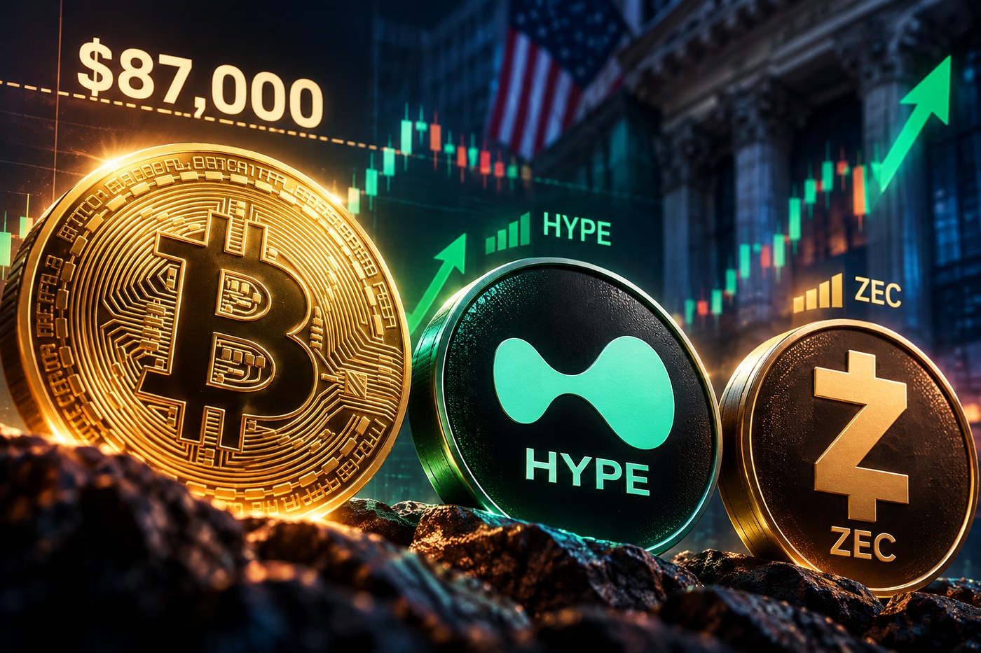 비트코인·HYPE·ZEC 이번 주 ‘분수령’… 주목해야 할 가격대는